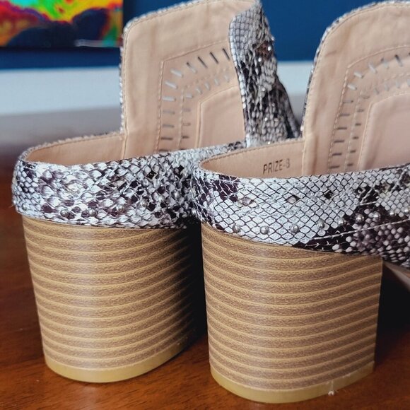 AMS ~ Sz 8 ~ Snake Print ~ Mule Shoes ~ NWOT - Picture 4 of 7